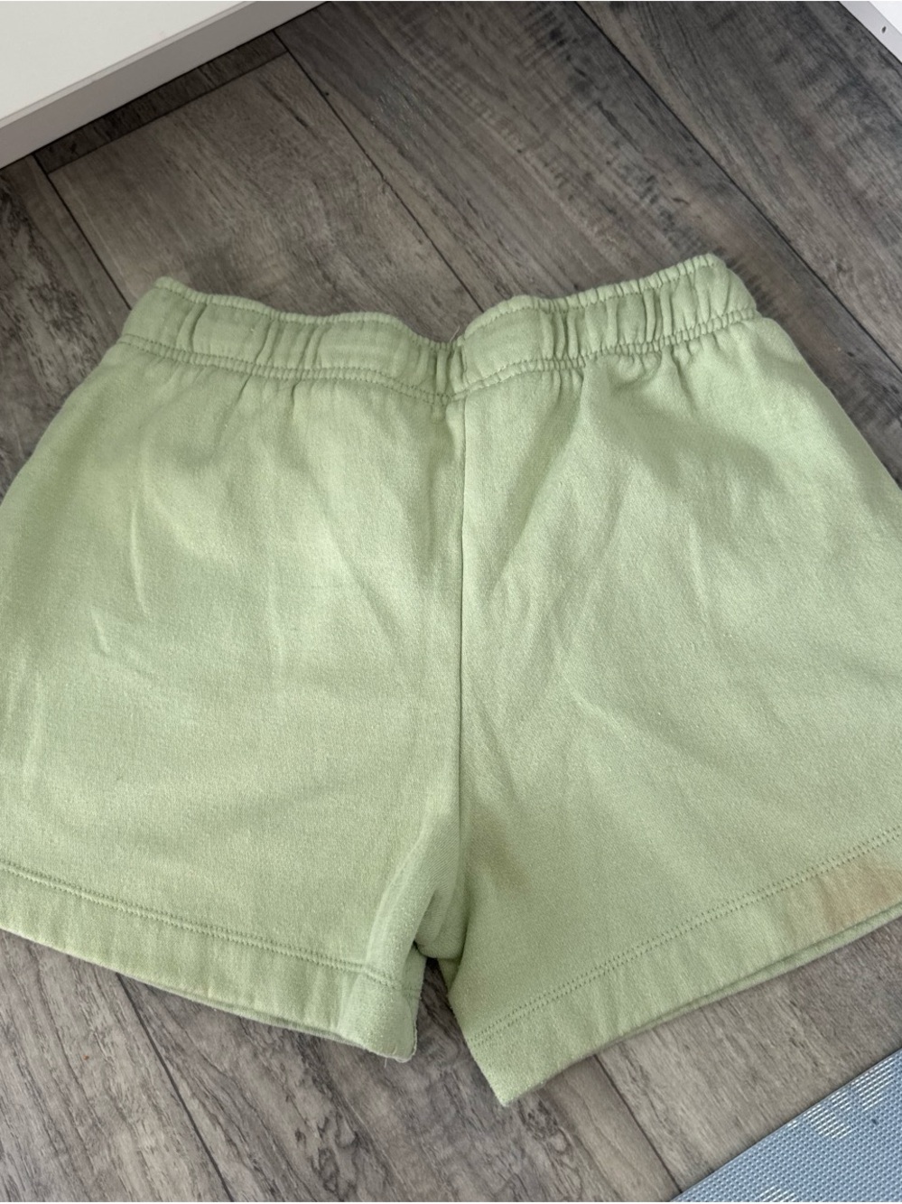 Nike Women's Pale Green Athletic Fleece Shorts - Picture 2 of 4